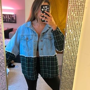 Princess Polly Denim/Flannel Jacket